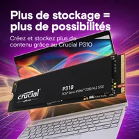 SSD Crucial P310 2 To PCIe Gen4 NVMe M.2 2280 - Performances Extrêmes - 2