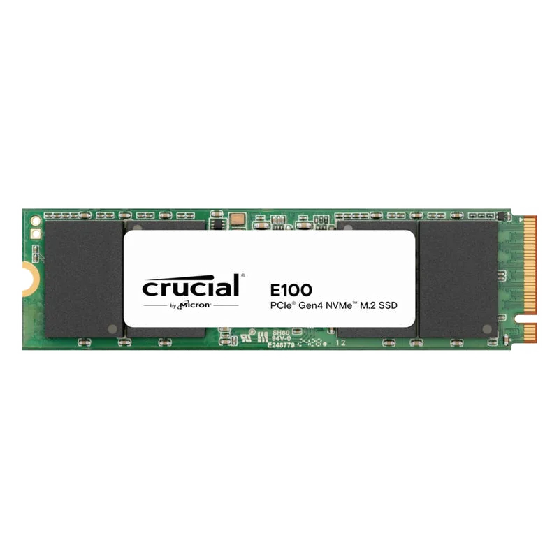 SSD Crucial E100 2TB PCIe Gen4 NVMe M.2 - Performances et Capacité pour votre PC