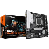 GIGABYTE B650M GAMING WIFI6E Carte Mère - Processeurs AMD Ryzen Série 9000, VRM 5+2+2 phases, jusqu'à 6400 MHz DDR5 (OC), 1xPCIe 4.0 M.2, LAN 2,5 GbE, WIFI 6E, USB 3.2 Gen 1 - 2