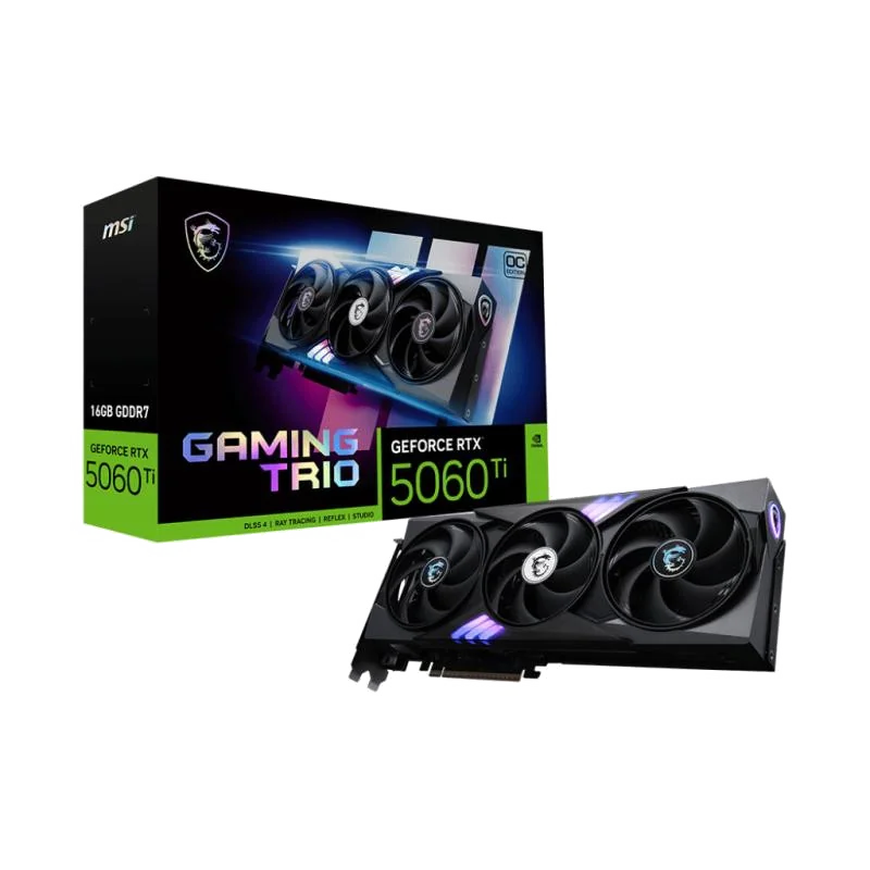 MSI GAMING GeForce RTX 5060 TI 16G TRIO OC NVIDIA 16 Go GDDR7