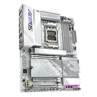 GIGABYTE X870E AORUS ELITE WIFI7 ICE Carte mère - Prend en charge les processeurs AMD Ryzen 9000, VRM numérique 16+2+2 phases, jusqu'à 8200 MHz DDR5 (O.C.), 3x PCIe 5.0 + 1x PCIe 4.0, Wi-Fi 7, LAN 2.5 GbE, USB 4 - 3