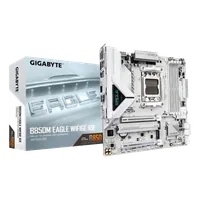 GIGABYTE B850M EAGLE WIFI6E ICE Carte Mère – Processeurs AMD Ryzen série 9000, VRM numérique 8+2+2 phases, jusqu’à 8200 MHz DDR5 (OC), 1 x M.2 PCIe 5.0 + 1 x PCIe 4.0, Wi-Fi 6E, LAN 2.5 GbE, USB 3.2 Gen 2 - 2