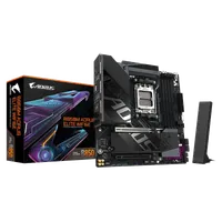 GIGABYTE B850M AORUS ELITE WIFI6E Carte mère - Processeurs AMD Ryzen série 9000, VRM numérique 12+2+2 phases, jusqu'à 8200 MHz DDR5 (O.C.), 1x M.2 PCIe 5.0 + 1x M.2 PCIe 4.0, Wi-Fi 6E, LAN 2.5 GbE, USB 3.2 Gen 2