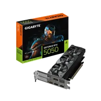 GIGABYTE GeForce RTX 5050 OC Low Profile 8G Carte Graphique - 8GB GDDR6, 128bit, PCI-E 5.0, 2587MHz Fréquence du cœur, 2 x DP, 2 x HDMI, NVIDIA DLSS 4, GV-N5050OC-8GL