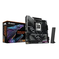 GIGABYTE B840M AORUS ELITE WIFI6E Carte Mère – Processeurs AMD Ryzen 9000, 10+2+2 phases VRM, jusqu’à 8200 MHz DDR5 (O.C.), 2 x M.2 PCIe 4.0, Wi-Fi 6E, LAN 2.5 GbE, USB 3.2 Gen 2