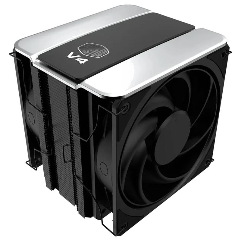 Cooler Master V4 Alpha 3DHP Black Processeur Refroidisseur d'air 12 cm Noir 1 pièce(s)