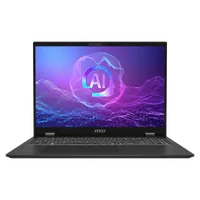 MSI PrestigePro 16 AI B2HVEG-259FR Intel Core Ultra 9 285H Ordinateur portable 40,6 cm (16") UHD+ 32 Go LPDDR5x-SDRAM 1 To SSD NVIDIA GeForce RTX 4050 Wi-Fi 7 (802.11be) Windows 11 Pro Français Gris - 2