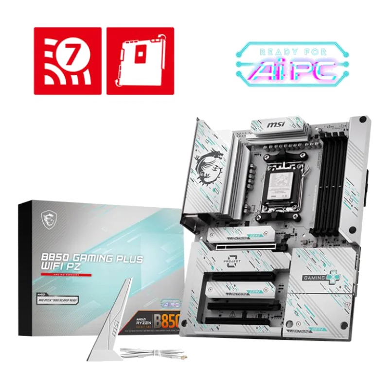 MSI B850 GAMING PLUS WIFI PZ carte mère AMD B850 Emplacement AM5 ATX