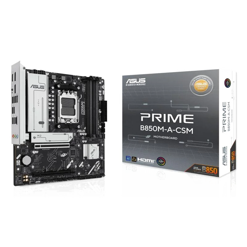 ASUS PRIME B850M-A-CSM AMD B850 Emplacement AM5 micro ATX