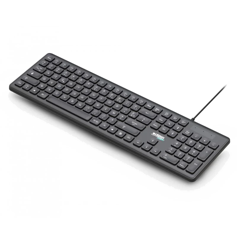 Clavier Filaire Éco-Conçu USB-A / C Urban Factory CYCLEE - Noir