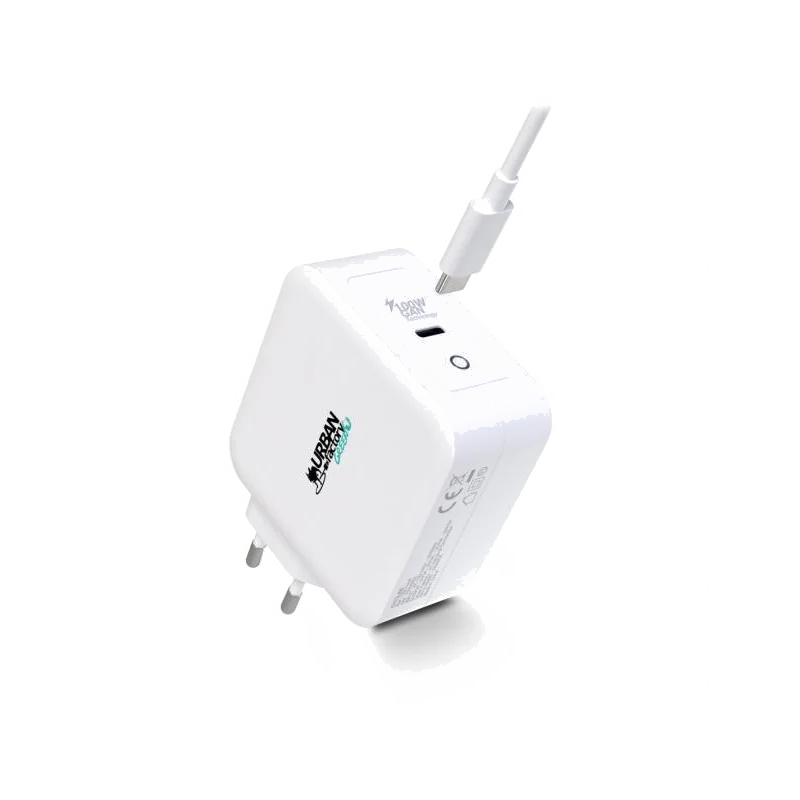 Chargeur Secteur GaN USB-C 100W CYCLEE Eco-Conçu Blanc