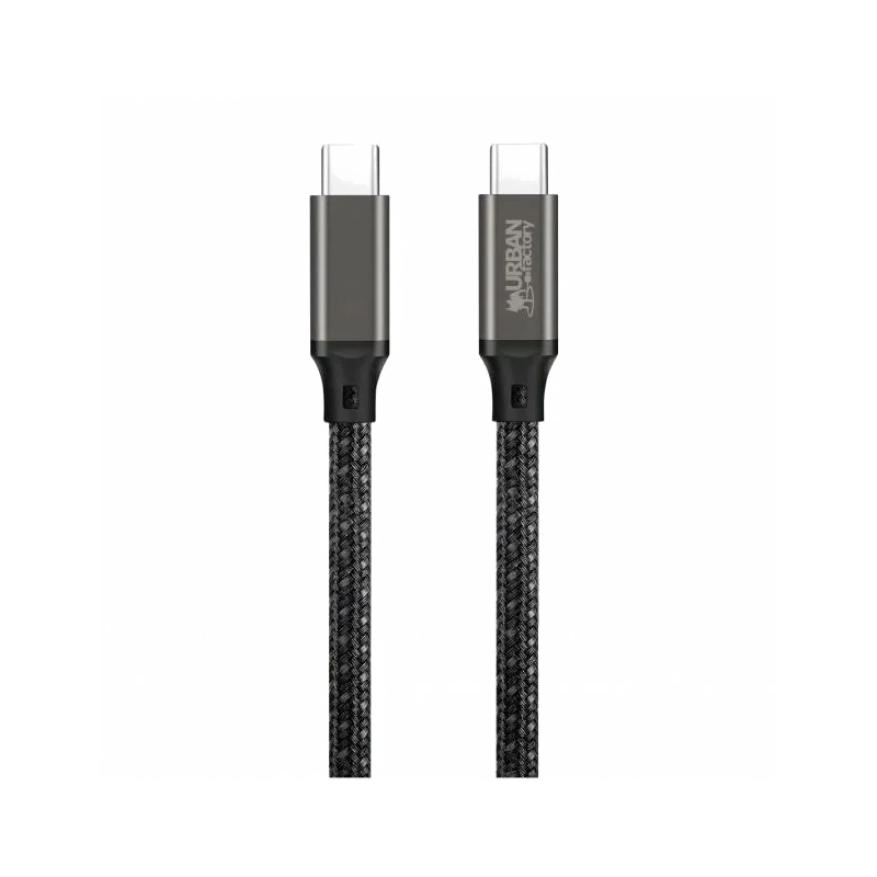 Câble USB-C vers USB-C Urban Factory BASEE 2m - 100W, 10 Gbps