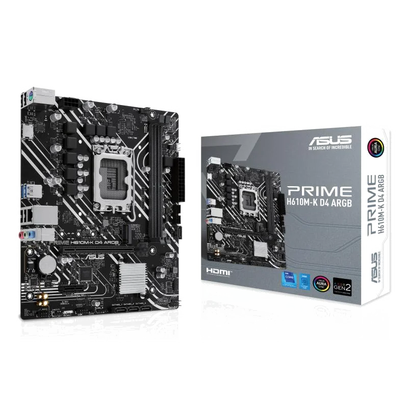 ASUS PRIME H610M-K D4 ARGB Intel H610 LGA 1700 micro ATX