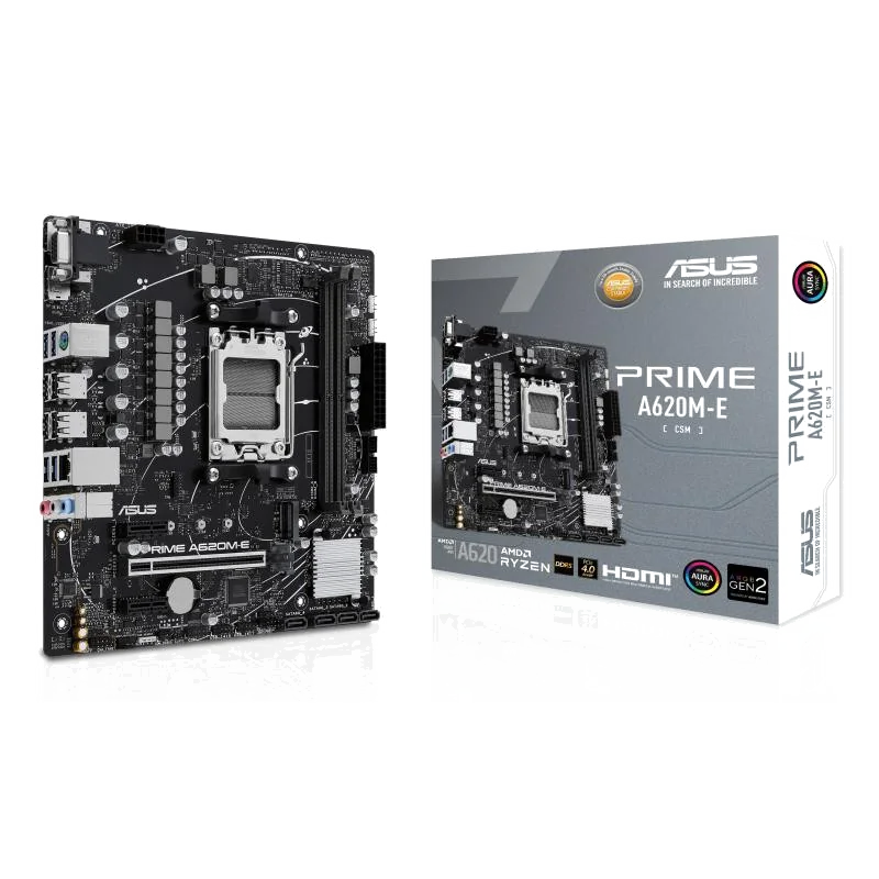 ASUS PRIME A620M-E-CSM AMD A620 Emplacement AM5 micro ATX