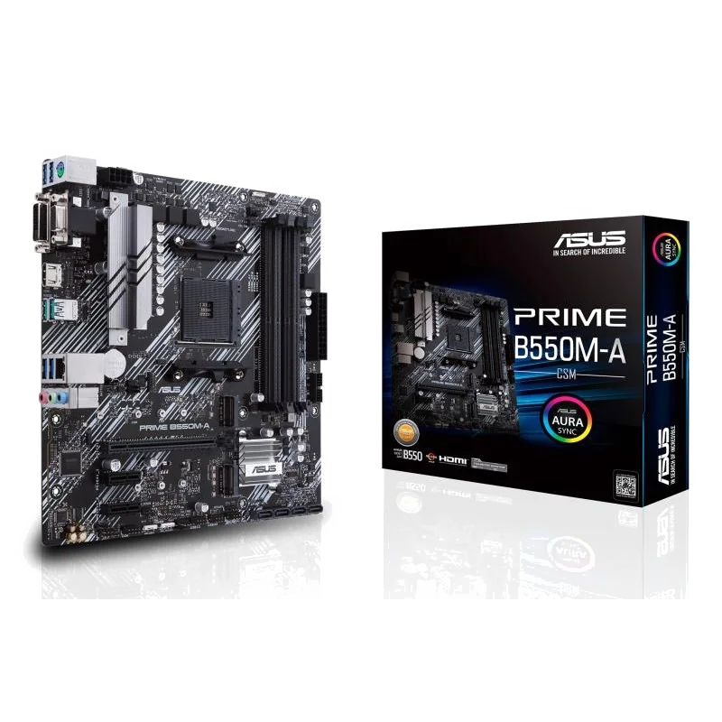 ASUS Prime B550M-A/CSM AMD B550 Emplacement AM4 micro ATX