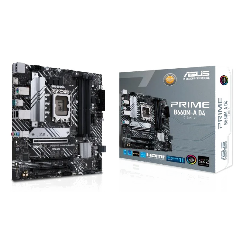 ASUS PRIME B660M-A D4-CSM Intel B660 LGA 1700 micro ATX