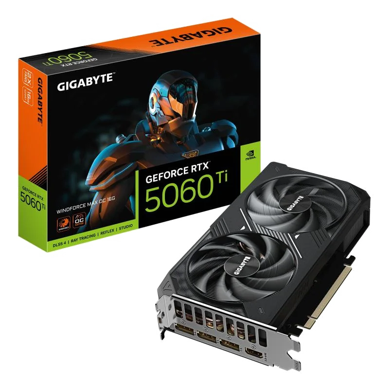 GIGABYTE GeForce RTX 5060 Ti WINDFORCE MAX OC 16G - Carte Graphique