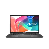 MSI Modern 14 F13MG-090FR Intel® Core™ i3 i3-1315U Ordinateur portable 35,6 cm (14") Full HD 16 Go DDR4-SDRAM 512 Go SSD Wi-Fi 6E (802.11ax) Windows 11 Home Noir, Gris - 1