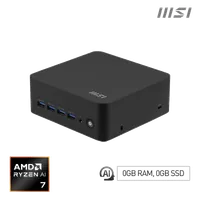 MSI Cubi Z AI 8M-006BEU Cube Noir 8845HS AMD SoC 3,8 GHz Haut-parleurs intégrés