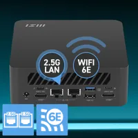 MSI Cubi Z AI 8M-006BEU Cube Noir 8845HS AMD SoC 3,8 GHz Haut-parleurs intégrés - 7