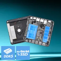 MSI Cubi Z AI 8M-004BEU Cube Noir 8945HS AMD SoC 4,1 GHz Haut-parleurs intégrés - 5