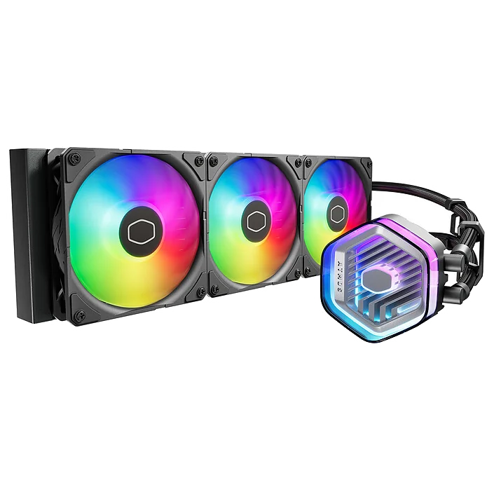 Kit Watercooling AIO Cooler Master MasterLiquid Atmos Stealth - 360mm (Noir)