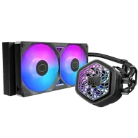 Kit Watercooling AIO Cooler Master MasterLiquid Atmos II LCD RGB - 240mm (Noir) - 2
