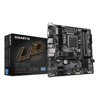 GIGABYTE B760M DS3H DDR4 Carte Mère - Prend en charge les processeurs Intel Core de 14e génération, VRM numérique 6+2+1 phases, jusqu'à 5333MHz DDR4 (OC), 2xPCIe 4.0 M.2, LAN 2.5GbE, USB 3.2 Gen2 - 1