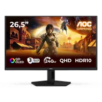 AOC G4 Q27G41ZDF écran plat de PC 67,3 cm (26.5") 2560 x 1440 pixels Quad HD QD-OLED Noir, Rouge