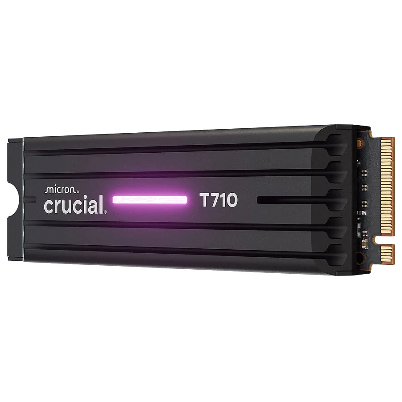 SSD Crucial T710 4To PCIe Gen5 NVMe M.2 avec dissipateur thermique
