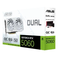 ASUS Dual -RTX5060-O8G-WHITE NVIDIA GeForce RTX 5060 8 Go GDDR7 - 13