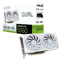 ASUS Dual -RTX5060-O8G-WHITE NVIDIA GeForce RTX 5060 8 Go GDDR7 - 14