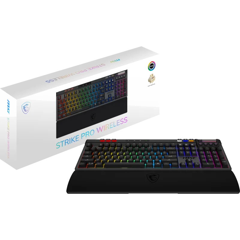 Clavier Gaming Mécanique MSI Strike Pro Wireless Silent FR - AZERTY