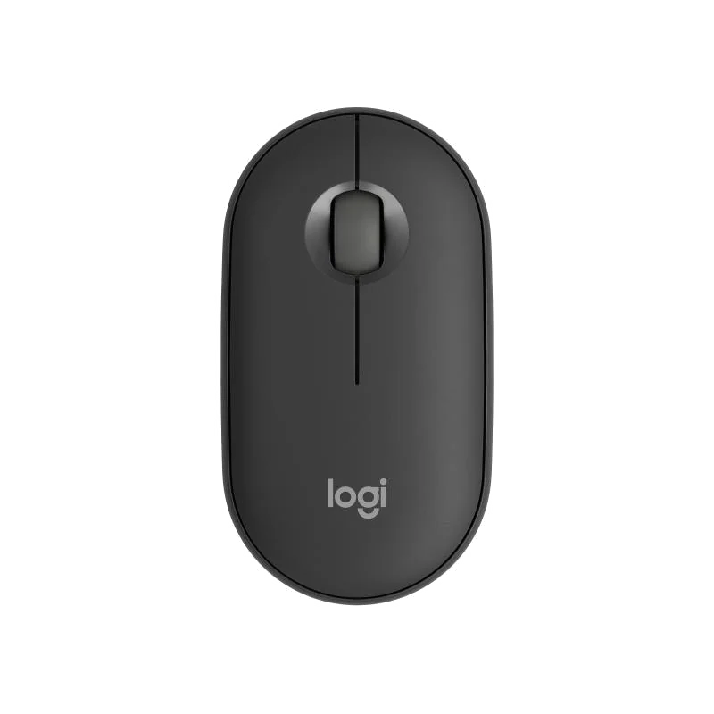 Souris Logitech Pebble 2 M350s Graphite - Ambidextre, Sans Fil Bluetooth & RF, 4000 DPI