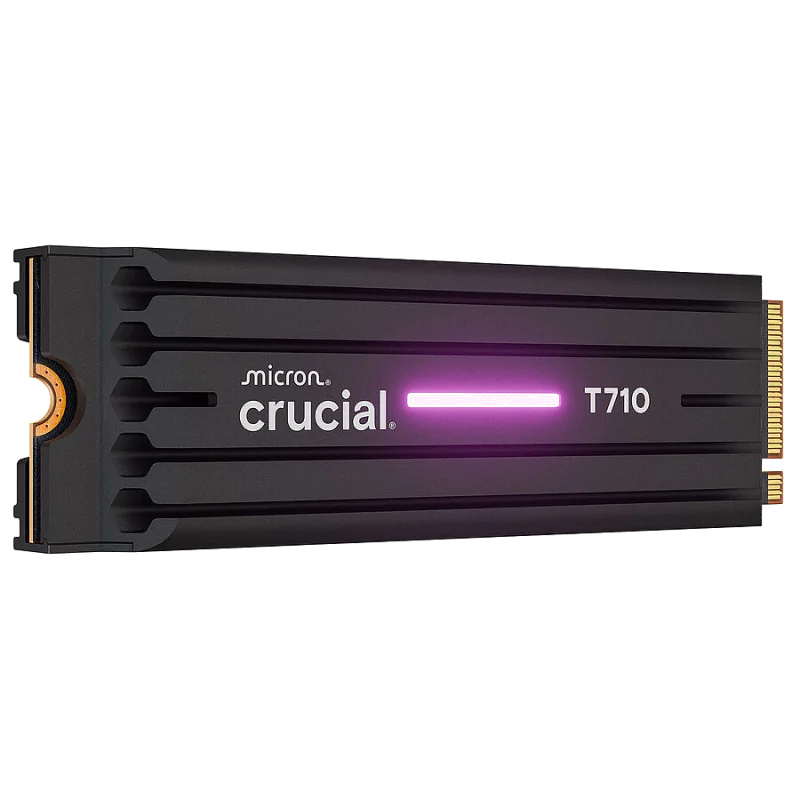 SSD Crucial T710 2To PCIe Gen5 NVMe M.2 avec dissipateur thermique