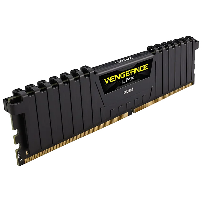 Kit Barrettes mémoire 32Go (2x16Go) DIMM DDR4 Corsair Vengeance LPX  3200Mhz (Noir) optimisé Ryzen