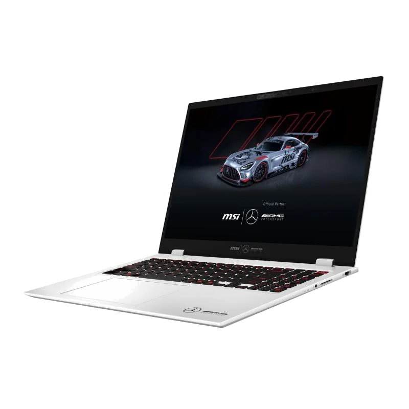 MSI Prestige 16 AI+ MercedesAMG B2VMG-087FR Intel Core Ultra 9 288V Ordinateur portable 40,6 cm (16") Quad HD+ 32 Go LPDDR5x-SDRAM 2 To SSD Wi-Fi 7 (802.11be) Windows 11 Home Argent