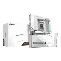 GIGABYTE X870 AORUS STEALTH ICE Carte Mère – Prend en charge les processeurs AMD Ryzen 9000, VRM numérique 16+2+2 phases, jusqu’à 8200 MHz DDR5 (OC), 2 x PCIe 5.0 + 2 x PCIe 4.0, Wi-Fi 7, LAN 5 GbE, USB 4