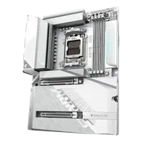 GIGABYTE X870 AORUS STEALTH ICE Carte Mère – Prend en charge les processeurs AMD Ryzen 9000, VRM numérique 16+2+2 phases, jusqu’à 8200 MHz DDR5 (OC), 2 x PCIe 5.0 + 2 x PCIe 4.0, Wi-Fi 7, LAN 5 GbE, USB 4 - 5