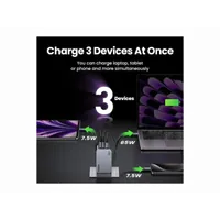 Ugreen Nexode Pro EU 3-Port GaN PD Fast Charger With USB-C Cable Universel Noir, Gris Secteur Charge rapide Intérieure - 5