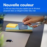 SSD Externe Portable Crucial X10 2 To - USB-C 3.2 Gen2 - Résistant à l'eau et à la poussière - 2