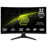 MSI MAG 321CQF E18 écran plat de PC 80 cm (31.5") 2560 x 1440 pixels Wide Quad HD Noir