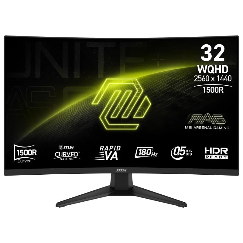 MSI MAG 321CQF E18 écran plat de PC 80 cm (31.5") 2560 x 1440 pixels Wide Quad HD Noir