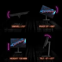 GIGABYTE MO27Q2 27" Moniteur Gaming OLED QHD - 2560 x 1440, 240Hz, 0.03ms, 250 cd/m², Display HDR True Black 400, HDMI 2.1, DisplayPort 1.4 - 4