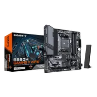 GIGABYTE B550M GAMING X WIFI6 Carte mère - Processeurs AMD Ryzen 5000, VRM 5+3 phases, jusqu'à 3200 MHz DDR4, 1x M.2 PCIe 4.0 + 1x M.2 PCIe 3.0, Wi-Fi 6, LAN 1 GbE, USB 3.2 Gen 1