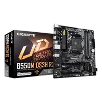 GIGABYTE B550M DS3H R2 Carte mère - Processeurs AMD Ryzen 5000, VRM 5+3 phases, jusqu'à 4733 MHz DDR4 (O.C.), 1x M.2 PCIe 4.0 + 1x M.2 PCIe 3.0, LAN 1 GbE, USB 3.2 Gen 1 - 1