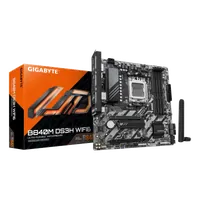 GIGABYTE B840M DS3H WIFI6 Carte Mère – Processeurs AMD Ryzen 9000, VRM numérique 8+2+2 phases, jusqu'à 8200 MHz DDR5, 2 x M.2 PCIe 4.0, Wi-Fi 6, LAN 2,5 GbE, USB 3.2 Gen 1