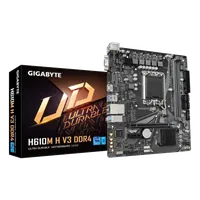GIGABYTE H610M H V3 DDR4 Carte mère - Compatible avec processeurs Intel Core 14th CPUs, 4+1+1 Hybrid Phases Digital VRM, up to 3200MHz DDR4, 1xPCIe 3.0 M.2, GbE LAN, USB 3.2 Gen 1 - 1