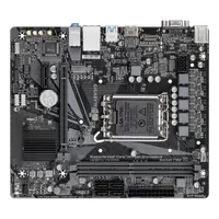 GIGABYTE H610M H V3 DDR4 Carte mère - Compatible avec processeurs Intel Core 14th CPUs, 4+1+1 Hybrid Phases Digital VRM, up to 3200MHz DDR4, 1xPCIe 3.0 M.2, GbE LAN, USB 3.2 Gen 1 - 4
