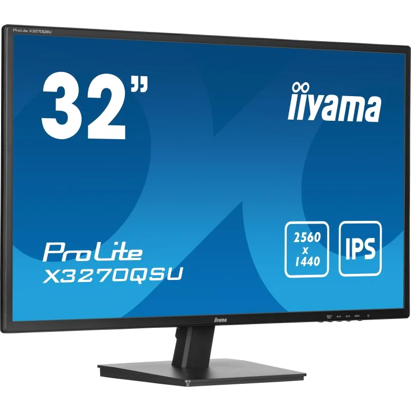 iiyama ProLite X3270QSU-B1 écran plat de PC 80 cm (31.5") 2560 x 1440 pixels Wide Quad HD LED Noir